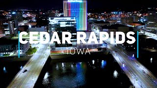 Cedar Rapids Iowa  4K drone footage [upl. by Keraj]