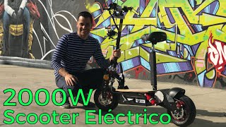 Patinete Eléctrico Potente 2000W El mejor patinete eléctrico con asiento 2019 review MOTORK [upl. by Ived]