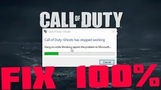 Call of Duty Ghosts has Stopped Working Error Fix 100  Tips Technology [upl. by Yruam444]