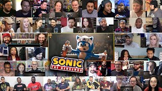 10 Youtubers SONIC THE HEDGEHOG Official Trailer 2 REACTIONS MASHUP [upl. by Otreblon]