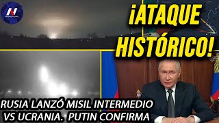 ¡Histórico ataque Rusia lanza misil imparable por 1a vez en guerra Asombro mundial Putin confirma [upl. by Bearnard]