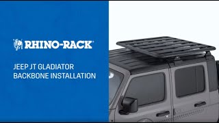 RhinoRack  Jeep Gladiator JT Backbone Installation [upl. by Kucik499]