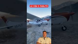 POUSANDO NA MONTANHA COM O PABLITO aviation landing avgeek aviationlovers shortvideo shorts [upl. by Ettenot]