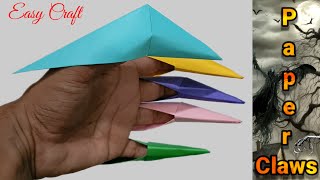 How to make a paper Claws  Paper Claws  Easy Craft [upl. by Ahtaela697]