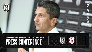 Press Conference PAOK FC Vs Panserraikos – Live PAOK TV [upl. by Ybba]