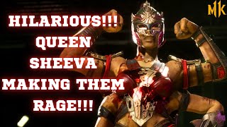 Road To MK1 Making Them Rage With Queen Sheeva This Was Kinda Hilarious [upl. by Thia]