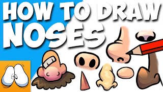 How to Draw A Nose Using Basic Shapes  Tutorial [upl. by Jenn]