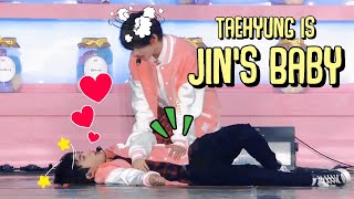 Taehyung is Jins Baby  Taejin Moments [upl. by Wershba]