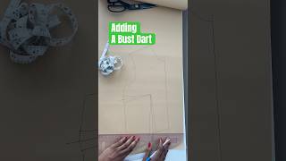 How to add a bust dart to your Bodice block patternmaking sewingpattern [upl. by Trahern]