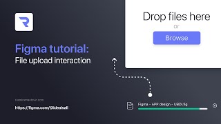 Figma Tutorial Upload Files Interaction [upl. by Ingvar969]