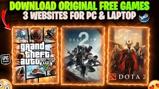 3 WEBSITES TO DOWNLOAD FREE PC GAMES  HOW TO DOWNLOAD GAMES IN LAPTOP  PC GAMES FREE DOWNLOAD 2024 [upl. by Werdnael]