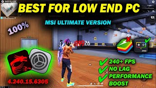 MSI APP PLAYER 4240156305 FREE FIRE PC  SECRET MSI EMULATOR VERSION FOR LOW END PC FREE FIRE 🎯💀 [upl. by Hanikas]