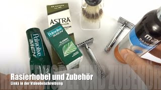 Rasierhobel Edwin Jagger und Mühle im Überblick mit Zubehör deutsch [upl. by Nohtanhoj252]