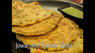 How To Prepare Jowar Tomato Chilla  Millet Flour With Tomato Chilla Recipe  Boldsky [upl. by Nosittam]