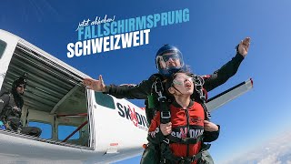 Fallschirm Tandemsprung Schweiz  Flightbase [upl. by Solracsiul]