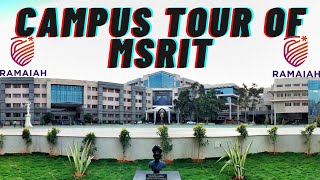 Campus Tour MS Ramaiah Institute of Technology Engineering college in Bangalore India [upl. by Marian]