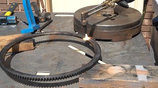 Flywheel ring gear replacement and clutch install [upl. by Yetta116]