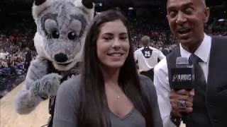 Kelsey Plum at Spurs Playoffs [upl. by Piselli]