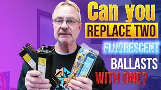 Can You Replace Two Fluorescent Ballasts With One  FULL BALLAST WIRING TUTORIAL [upl. by Klusek]