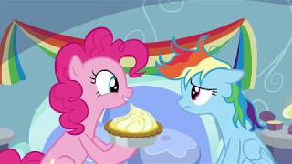 Pinkie tries to make Rainbow eat pie [upl. by Ringsmuth]