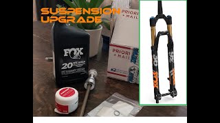 Fox Factory 36 suspension upgrade 150mm to 160mm [upl. by Eimarej]