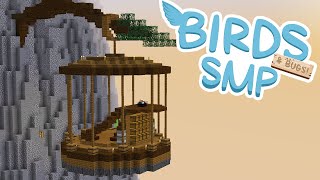 I Built a Giant Bird Cage Starter House Minecraft Birds SMP [upl. by Nojad]