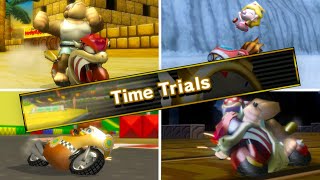 Mario Kart Wii  Time Trials  Every Expert Ghost [upl. by Rohpotsirhc27]