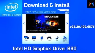 Download amp Install IntelR HD amp UHD Graphics 630 Standard Driver [upl. by Neeuq747]