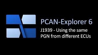 PCANExplorer 6  J1939 Addin Using the Same PGN from Different ECUs [upl. by Thebazile125]