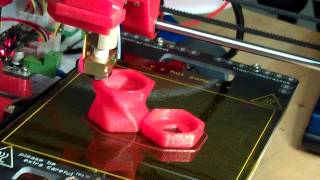 portabee reprap 3D printer printing [upl. by Gav]