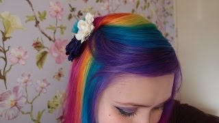 Dyeing a rainbow fringe [upl. by Duffy]