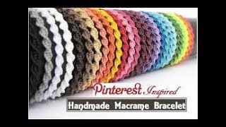 Pulsera Macrame Espiral  Pulseras de hilo [upl. by Enohsal93]