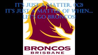 Brisbane Broncos original 1988 theme song Lyrics NRL SingALong [upl. by Geiss455]