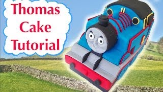 Thomas Train Birthday Cake HOW TO COOK THAT Ann Reardon 3D fondant [upl. by Cornwall]