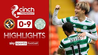 Celtic record their biggest victory in 12 years 🍀 Dundee United 09 Celtic  Highlights [upl. by Aiciled291]