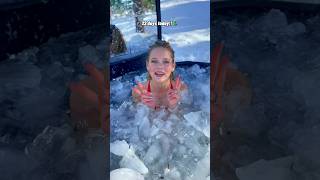 Most ICY ICE BATH EVER🥶 ice christmas subscribe icequeen icebath cold snow winter shorts [upl. by Adena]