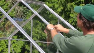 Halls Greenhouse Installing Spring Clips [upl. by Walden]