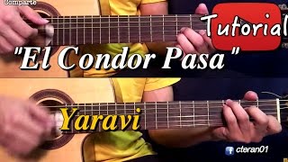 Condor Pasa  Yaravi Andino Tutorial Cover Guitarra Guitar [upl. by Abran]