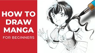 How to Ink and Shade Manga with Dip Pens  How to Draw Manga Beginner Tutorial [upl. by Nerwal]