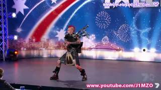 Australias Got Talent  The Punk Piper Badpiper [upl. by Poyssick]