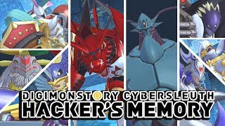 Digimon Story  Cyber Sleuth Hackers Memory All UltraMega Digimon Special Attacks amp Victory Poses [upl. by Platas207]