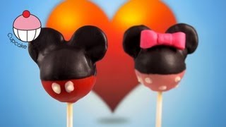 Mickey Mouse Cakepops Learn How To Make Mickey Cake pops  A Cupcake Addiction Tutorial [upl. by Fawnia]