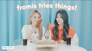 ENG SUB fromis tries things Nagyung amp Jiheon vers part 2 [upl. by Mortensen846]