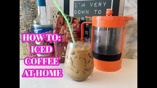 HOW TO ICED COFFEE AT HOME COLD BREW RECIPE [upl. by Gearhart]