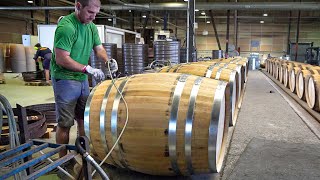 Inside French Factory Producing Massive Traditional Wine Barrels [upl. by Navonoj]