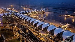 ✈ Bangkok Airport Full Tour ✈ Suvarnabhumi Airport Tour ✈ [upl. by German]