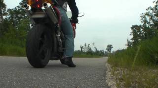 Honda VFR 800 Staintunes Exhaust [upl. by Ahsienot]