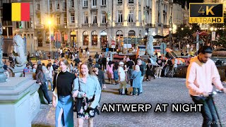 Antwerpen At Night beautiful places Belgium4k60fps أجمل الأماكن في أنتويرب الحياة الليلية بلجيكا [upl. by Dumond]