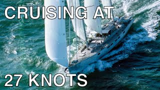 Southern Ocean Surfing  27 knots on a cruising sailboat [upl. by Kcirdneked130]