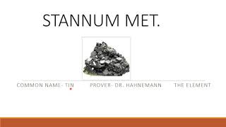 STANNUM METALLICUM EXPLAINED HOMEOPATHIC MEDICINE IN HINDI TREATING COUGH amp GIT SYMPTOMS [upl. by Ronald]